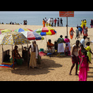 Der für sakrale Handlungen genutzte Teil des Strandes von Varkala